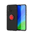For Huawei P Smart (2020) Lenuo Shockproof TPU Protective Case with Invisible Holder(Black Red) - 1