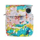 For FUJIFILM instax mini 12 Painted Full Body Leather Case Camera Bag with Strap(Abstract Painting) - 3
