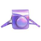 For FUJIFILM instax mini 12 Laser Full Body Leather Case Camera Bag with Strap(Purple) - 1