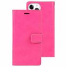 For iPhone 15 Pro Max GOOSPERY MANSOOR DIARY 9 Card Slots Leather Phone Case(Rose Red) - 1