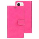 For iPhone 15 GOOSPERY MANSOOR DIARY 9 Card Slots Leather Phone Case(Rose Red) - 1