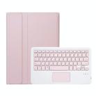 For Huawei MatePad 11.5 2023 AH17-A Lambskin Texture Ultra-thin Detachable Bluetooth Keyboard Leather Case with Touchpad(Pink) - 2