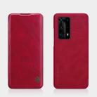 For Huawei P40 Pro Plus NILLKIN QIN Series Crazy Horse Texture Horizontal Flip Leather Case with Card Slot(Red) - 1