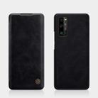 For Huawei Honor 30 Pro NILLKIN QIN Series Crazy Horse Texture Horizontal Flip Leather Case with Card Slot(Black) - 1