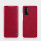 For Huawei Honor 30 Pro NILLKIN QIN Series Crazy Horse Texture Horizontal Flip Leather Case with Card Slot(Red) - 1