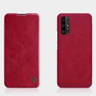 For Huawei Honor 30 NILLKIN QIN Series Crazy Horse Texture Horizontal Flip Leather Case with Card Slot(Red) - 1