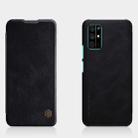 For Huawei Honor 30S NILLKIN QIN Series Crazy Horse Texture Horizontal Flip Leather Case with Card Slot(Black) - 1