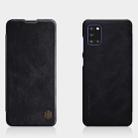 For Samsung Galaxy A31 NILLKIN QIN Series Crazy Horse Texture Horizontal Flip Leather Case with Card Slot(Black) - 1