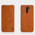 For Xiaomi Redmi 9 NILLKIN QIN Series Crazy Horse Texture Horizontal Flip Leather Case with Card Slot(Brown) - 1