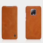 For Xiaomi Redmi 10X Pro 5G NILLKIN QIN Series Crazy Horse Texture Horizontal Flip Leather Case with Card Slot(Brown) - 1