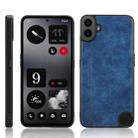 For Nothing CMF Phone 1 Cow Pattern Sewing Back Cover Phone Case(Blue) - 1