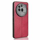 For Nothing Phone 3a Pro Cow Pattern Sewing Back Cover Phone Case(Red) - 3