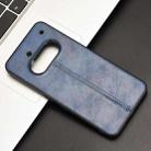 For Nothing Phone 3a Cow Pattern Sewing Back Cover Phone Case(Blue) - 2