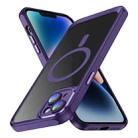 For iPhone 13 MagSafe Magnetic PC + TPU Phone Case with Lens Film(Dark Purple) - 1