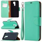 For Xiaomi Redmi 9 Litchi Texture Pure Color Horizontal Flip PU Leather Case with Holder & Card Slots & Wallet & Lanyard(Green) - 1