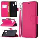 For Huawei Honor 9X Lite Litchi Texture Pure Color Horizontal Flip PU Leather Case with Holder & Card Slots & Wallet & Lanyard(Rose Red) - 1