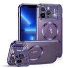 For iPhone 13 Pro Aromatherapy Holder Single-sided MagSafe Magnetic Phone Case(Purple) - 1