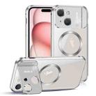 For iPhone 15 Aromatherapy Holder Single-sided MagSafe Magnetic Phone Case(White) - 1
