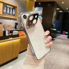 For iPhone 15 Electroplated Lens Protectoin Holder TPU Phone Case(Sierra Blue) - 1
