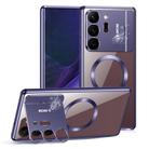 For Samsung Galaxy Note20 Ultra Aromatherapy Holder Single-sided MagSafe Magnetic Phone Case(Purple) - 1