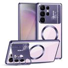 For Samsung Galaxy S25 Ultra 5G Aromatherapy Holder Single-sided MagSafe Magnetic Phone Case(Purple) - 1