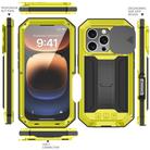 For iPhone 16 Pro Max R-JUST Sliding Camera IP54 Life Waterproof Holder Phone Case(Yellow) - 2