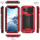 For iPhone 16e R-JUST Sliding Camera IP54 Life Waterproof Holder Phone Case(Red) - 2