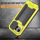 For iPhone 16e R-JUST Sliding Camera IP54 Life Waterproof Holder Phone Case(Yellow) - 3
