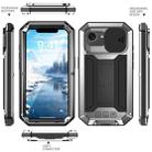 For iPhone 16e R-JUST Sliding Camera IP54 Life Waterproof Holder Phone Case(Silver) - 2
