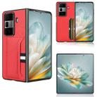 For Honor Magic Vs3 Litchi Texture Card Slot Phone Case(Red) - 1