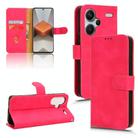 For Xiaomi Redmi Note 13 Pro+ Skin Feel Magnetic Flip Leather Phone Case(Rose Red) - 1