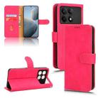 For Xiaomi Redmi K70 / K70 Pro Skin Feel Magnetic Flip Leather Phone Case(Rose Red) - 1