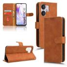 For Xiaomi Redmi 13C 5G Skin Feel Magnetic Flip Leather Phone Case(Brown) - 1