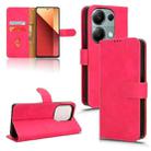 For Xiaomi Redmi Note 13 Pro 4G Skin Feel Magnetic Flip Leather Phone Case(Rose Red) - 1