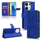 For Xiaomi Redmi Note 13 4G Skin Feel Magnetic Flip Leather Phone Case(Blue) - 1