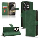 For Xiaomi Redmi Turbo 3 Skin Feel Magnetic Flip Leather Phone Case(Green) - 1