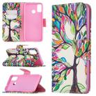 For Huawei Honor 9X Lite Colored Drawing Pattern Horizontal Flip Leather Case with Holder & Card Slots & Wallet(Tree of Life) - 1