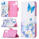For Huawei Honor 9X Lite Colored Drawing Pattern Horizontal Flip Leather Case with Holder & Card Slots & Wallet(Butterfly Love) - 1