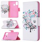 For Huawei Honor 9X Lite Colored Drawing Pattern Horizontal Flip Leather Case with Holder & Card Slots & Wallet(Tree) - 1