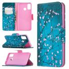 For Huawei Honor 9X Lite Colored Drawing Pattern Horizontal Flip Leather Case with Holder & Card Slots & Wallet(Plum Blossom) - 1