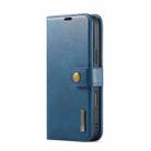 For iPhone 16 Pro DG.MING Crazy Horse Texture Detachable Magnetic Leather Phone Case(Blue) - 2