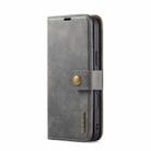 For iPhone 16 Plus DG.MING Crazy Horse Texture Detachable Magnetic Leather Phone Case(Grey) - 2