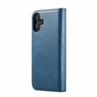 For iPhone 16 Plus DG.MING Crazy Horse Texture Detachable Magnetic Leather Phone Case(Blue) - 3