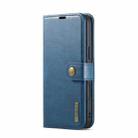 For iPhone 16 DG.MING Crazy Horse Texture Detachable Magnetic Leather Phone Case(Blue) - 2