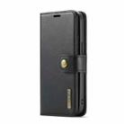For iPhone 16e DG.MING Crazy Horse Texture Detachable Magnetic Leather Phone Case(Black) - 2