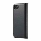 For iPhone 16e DG.MING Crazy Horse Texture Detachable Magnetic Leather Phone Case(Black) - 3