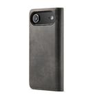 For iPhone 17 Air DG.MING Crazy Horse Texture Detachable Magnetic Leather Phone Case(Grey) - 3