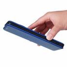 For OnePlus 12 Carbon Fiber Texture Flip Leather Phone Case(Blue) - 7