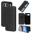 For OnePlus Nord 4 5G Carbon Fiber Texture Flip Leather Phone Case(Black) - 1