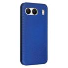 For OnePlus Nord 4 5G Carbon Fiber Texture Flip Leather Phone Case(Blue) - 3